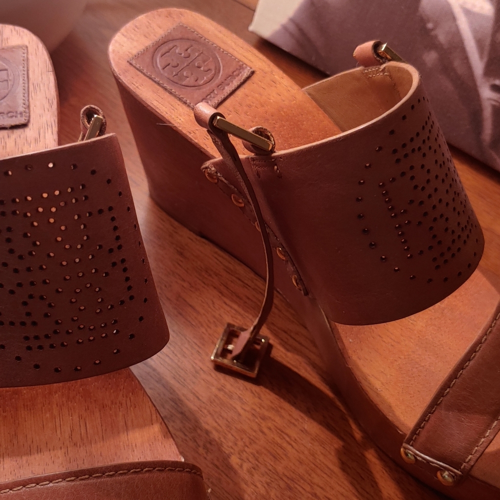 Tory Burch Wooden Wedge